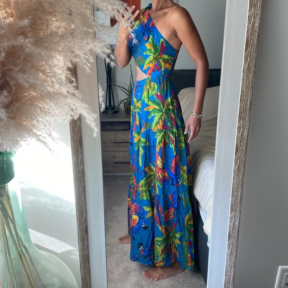 NWOT FARM Rio linen maxi dress - Picture 3 of 5